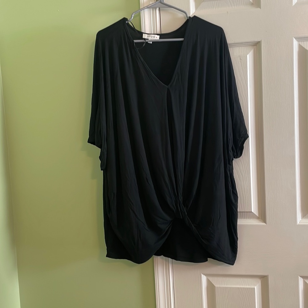 Plus Size Women’s Black Blouse